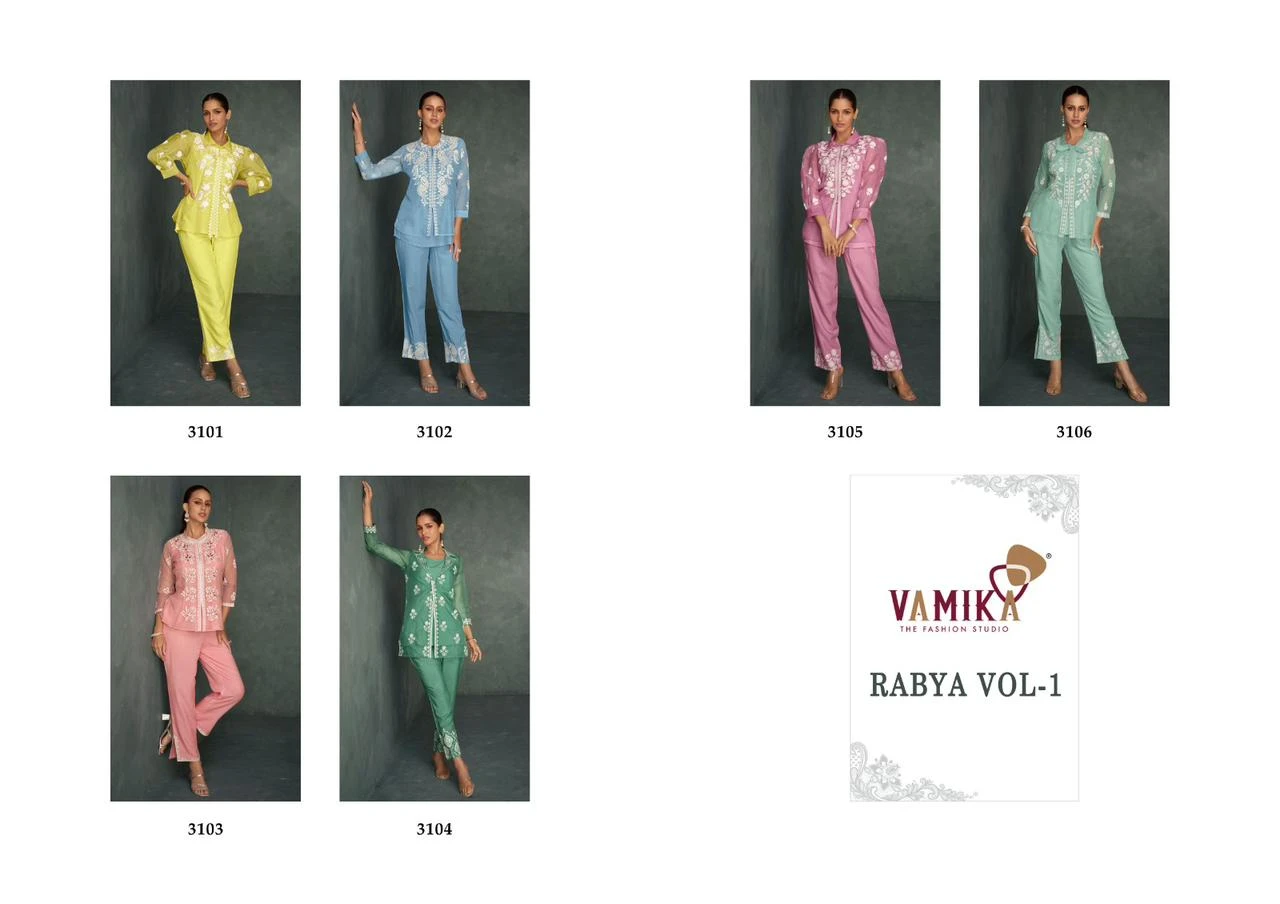 Vamika Rabya Vol 1 Heavy Organza Wholesale Designer Kurti with Pant Catalog — Wholesale Kurtis, MPA wholesale from Surat — Photo 7